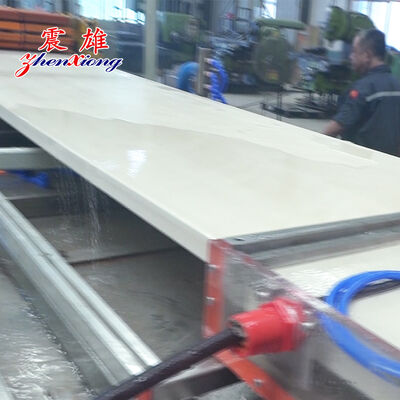 PVC Door Panel Plastic Board Extrusion Machine with Cone Double Extruder 92/188 and PLC Touch Screen Control for Low Maintenance Cost